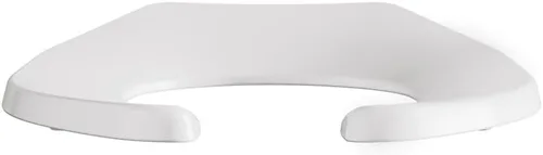 Miniatura 7 de American Standard Asiento de inodoro alargado, asiento de plástico delantero abierto comercial con bisagra de acero inoxidable, 1.0