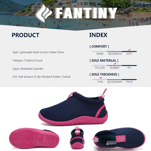 Miniatura 4 de CIOR - Zapatos acuáticos para niños pequeños, para piscina, playa, deportes, de secado rápido, zapatos atléticos para niñas y niños
