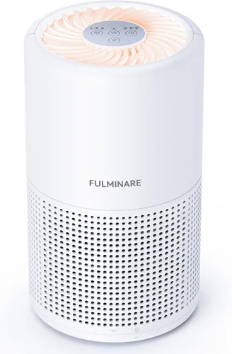 Purificadores de aire para recámara, FULMINARE filtro de aire HEPA H13, limpiador de aire silencioso con luz nocturna, purificador de aire pequeño