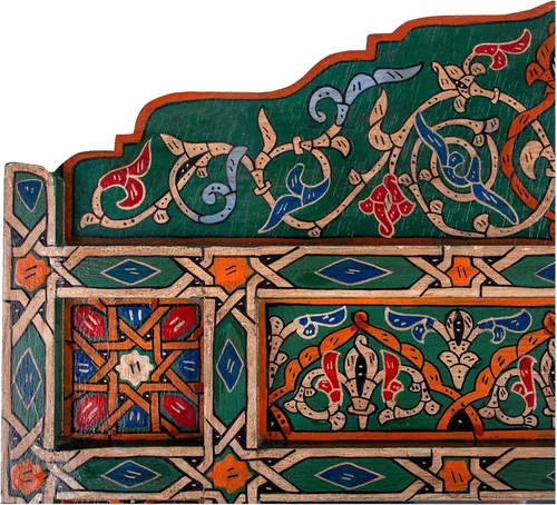 Miniatura 3 de Marco de espejo marroquí, espejo de granja, espejo de arco, espejo de madera grande, marco de espejo de baño rústico, pared colgante rectangular