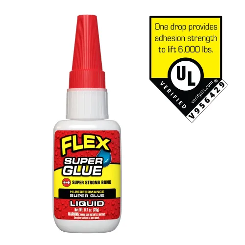 Miniatura 2 de Flex Super Glue Líquido, Botella de 20 Gramos, Pack de 2, Transparente, Enlace Instantáneo, Secado Rápido, Adhesivo de Cianoacrilatos, Punta