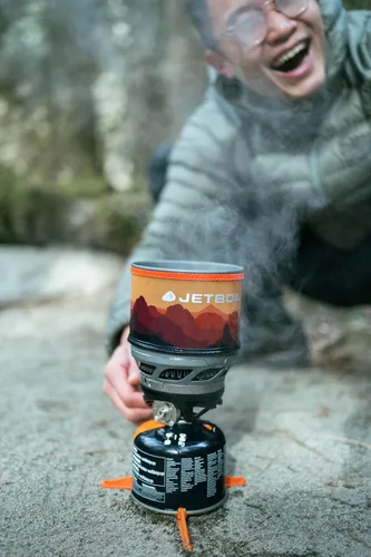 Miniatura 2 de Jetboil MiniMo - Sistema de cocina para estufa de camping y mochileros con control de calor ajustable Puesta de sol