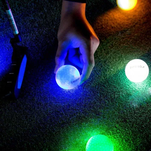 Miniatura 8 de Crestgolf Paquete de 6 pelotas de golf que brillan en la oscuridad iluminadas por la noche con temporizador de reinicio de 12 minutos
