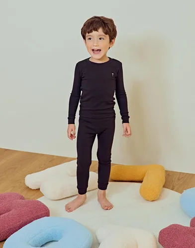 Miniatura 3 de moimoln Pijama de algodón suave y liso de manga larga para bebés y niños, 6 meses a 5 años