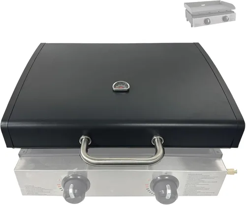 Miniatura 9 de Tapa con bisagras mejorada para Blackstone de 17 pulgadas 1832 Adventure Ready, tapa de plancha para parrilla 1832, tapa dura de plancha