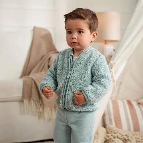 Miniatura 4 de Gerber Baby Boys Toddler Sherpa Jacket & Jogger Pant Set