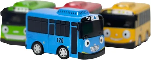 Miniatura 3 de Tayo Gani Lani Rogi - El Little Bus Tayo Set Especial de Vehículos de Metal 4 piezas