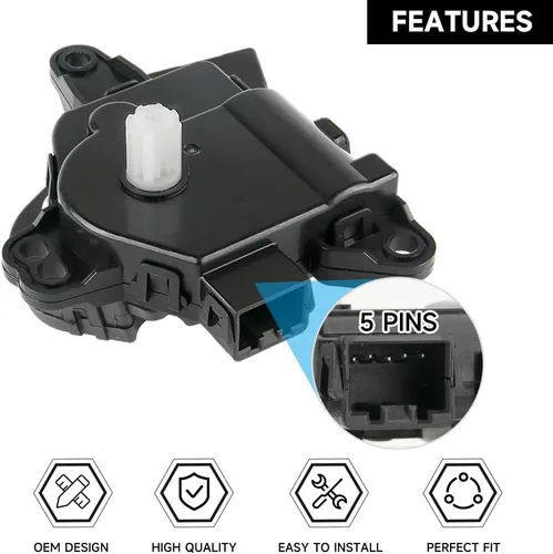 Miniatura 4 de Actuador de puerta de aire de mezcla de calefacción, actuador de puerta de calefacción, compatible con Kia Forte 2.0L L4 - Gas 2015-2018