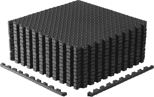 Miniatura 15 de CAP Puzzle Exercise Mats 3/4” Thick EVA Interlocking Foam Tiles for Home Gym Flooring Multiple Options Guijarro - Negro
