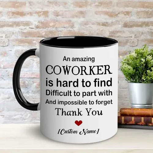Miniatura 5 de WHIDOBE Taza de despedida personalizada de compañero de trabajo, taza de despedida personalizada de 11 onzas y 15 onzas para compañero de trabajo