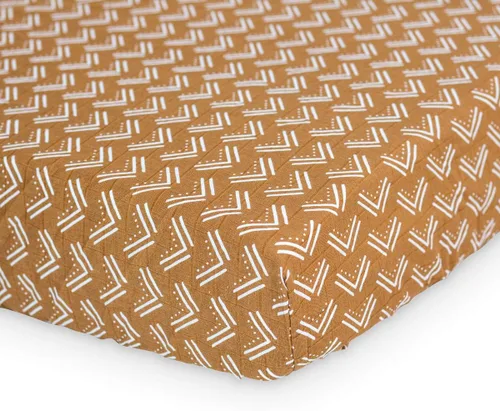 Miniatura 7 de Lulujo Sábanas de muselina para cuna, sábanas ajustables para colchón de cuna para niños y niñas, 28 x 52 pulgadas, 1 paquete de margaritas