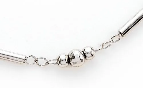 Miniatura 2 de Finejewelers - Tobillera con cuentas de plata de ley (10.0 in), Metal, no conocido