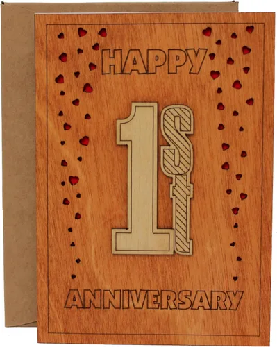 Miniatura 6 de Tarjeta de aniversario de 10 años de madera con soporte. 10 años, décima, diez años, tarjetas de aniversario de boda de aluminio para ella, esposa