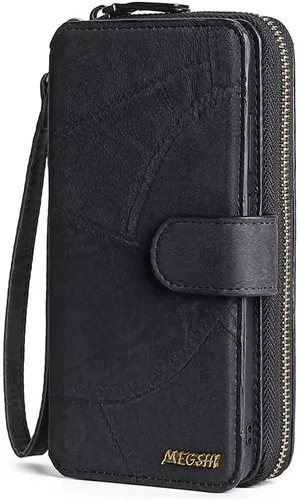 Miniatura 8 de Asuwish Funda de teléfono para Samsung Galaxy Note 10 Plus Note10+ 5G con cremallera, funda desmontable con protector de pantalla y ranura para Negro
