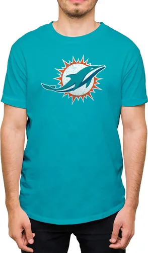 Miniatura 24 de Hybrid Sports NFL - Distressed Team Logo - Officially Licensed Adult Short Sleeve Fan Tee for Men & Women Los Angeles Rams - Azul real