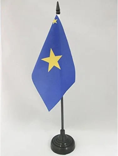 Miniatura 274 de AZ FLAG Sierra Leone Bandera de mesa 5'' x 8'' - Bandera de escritorio de Sierra Leona 21 x 14 cm - Bastón y base de plástico negro