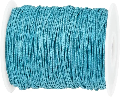 Miniatura 15 de PH PandaHall 100 Yardas 1mm Hilo de Cordón de Algodón Encerado Cuerda de Cuentas Cuerda Encerada para Manualidades para Hacer Pulseras Collares