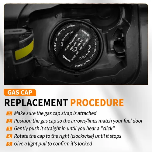 Miniatura 5 de 5C0201550T Tapa de gas, Compatible con Audi A4 A5 A8 Quattro/ S4/ S5/ S8 /Q5 /RS5 /SQ5 /Allroad 2008-2018, VW Jetta/GTI/Golf/Tiguan 2011-2020, Tapa