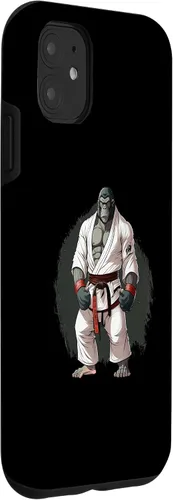 Miniatura 3 de iPhone 11 Gorilla In Judo Uniforme - Estuche japonés de artes marciales