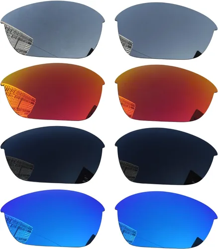 Acefrog 4 pares de lentes polarizados de repuesto para Oakley Half Jacket 2.0 OO9144, ajuste perfecto, inastillable, antiarañazos, paquete económico