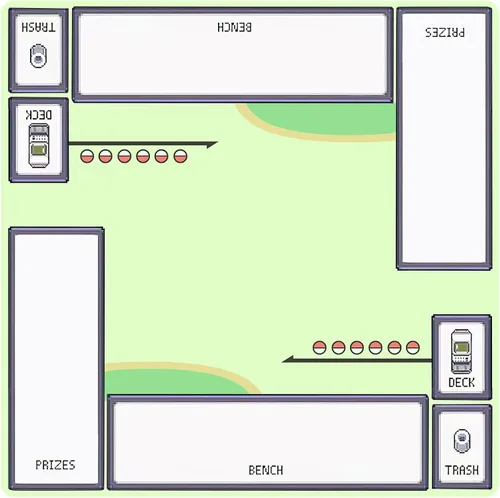 Tapete de juego para 2 jugadores, tapete cuadrado de escritorio para jugadores, oficina y hogar, 23.6 x 23.6 pulgadas