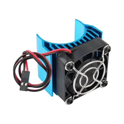 Miniatura 3 de Disipador de calor RC de aluminio con ventilador de enfriamiento de 5 V 3650 3660 540 550 tamaño del motor disipador de calor y asiento de motor