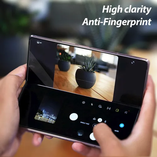 Miniatura 4 de Whitestone Dome [1 juego de 3 piezas] para Galaxy Z Fold 3 Protector de pantalla de alta calidad antigolpes, transparente HD, película EPU