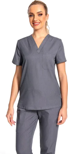 Miniatura 3 de Conjunto de ropa quirúrgica para mujer, uniforme de enfermera, pantalones deportivos clásicos con cuello en V y pantalones quirúrgicos, conjunto