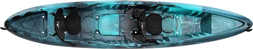 Perception Rambler 13.5 | Kayak en tándem para sentarse en la parte superior | Kayak recreativo para dos | Almacenamiento con amarres | 13' 6"