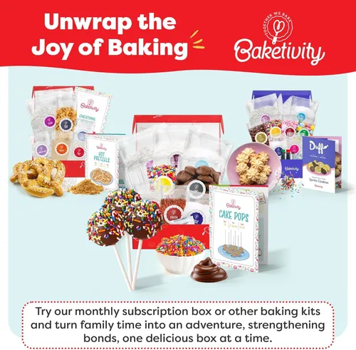 Miniatura 9 de Kit de Hornado de Pop Cakes DIY de Baketivity para Niños - Ingredientes Pre-medidos, Suministros de Decoración Deliciosas paletas de pastel