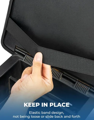 Miniatura 5 de ISSYAUTO Funda de consola central compatible con Ford F250 F350 F450 2011-2016, F150 2011-2014 con consola de asiento plegable, funda