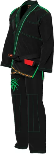 Miniatura 4 de JAGUAR PRO GEAR Classic Series Jiu Jitsu brasileño, unisex para niños y adultos, kimono Gi uniforme ligero con cinturón blanco