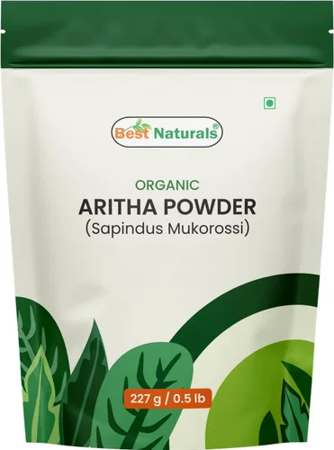 Best Naturals Polvo de aritha orgánico certificado por USDA, 8.01 oz, sin gluten, sin OMG, vegano