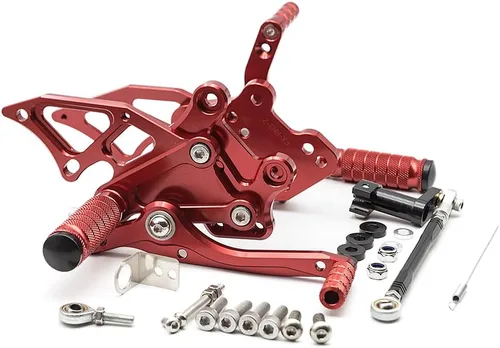 Miniatura 7 de PROCNC Billet Juego de estriberas traseras para motocicleta, reposapiés totalmente ajustables, apto para YZF R25 R3 2014-2021 MT-25 MT-03 MT25 MT03