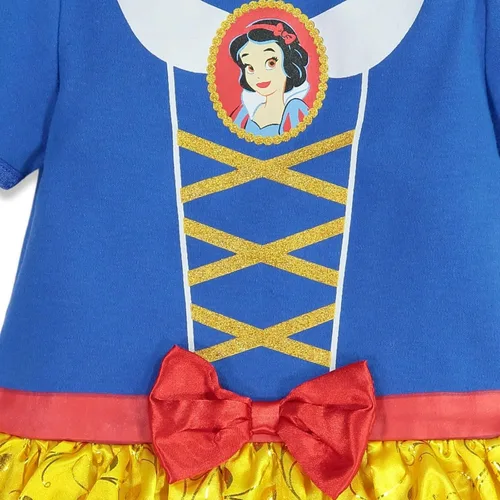 Miniatura 7 de Disney Princesa Ariel Cenicienta Belle - Vestido y diadema para bebé, color blanco nieve
