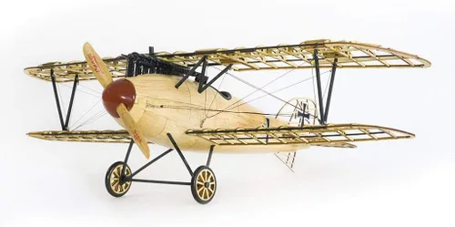 Miniatura 8 de Viloga Rompecabezas de madera 3D de avión de albatros D.III, kit de modelo de biplano de madera de balsa cortado con láser, rompecabezas de madera