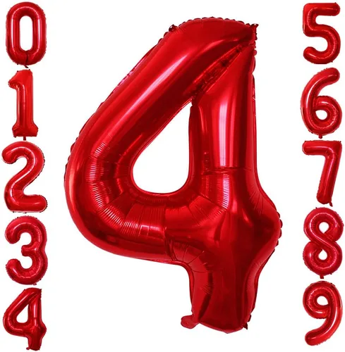 Miniatura 11 de Goer, conjunto de globos de papel aluminio para decoraciones de cumpleaños, globos de las letras de feliz cumpleaños y de números Oro