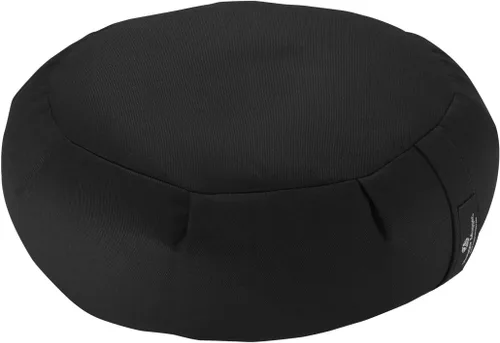 Miniatura 14 de Hugger Mugger Cojín de meditación Zafu - Soporte para sentarse con patas cruzadas, relleno de trigo sarraceno, tela duradera, mango cómodo, hecho a
