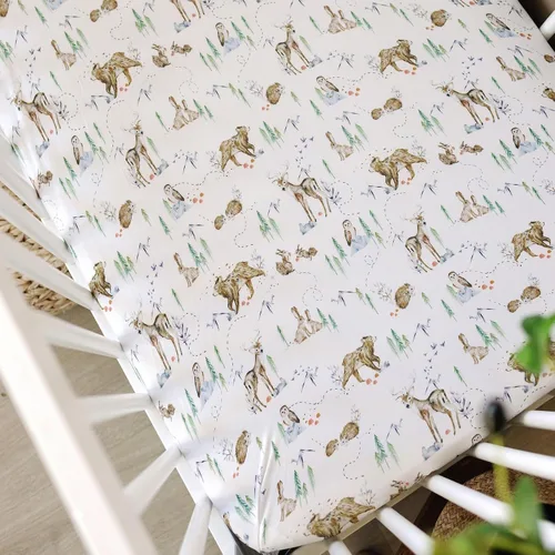 Miniatura 7 de Sábanas de cuna neutrales – Sábanas bajeras para cuna de bebé niña y niño – Paquete de 2 colchones estándar y niños pequeños – Mezcla de algodón