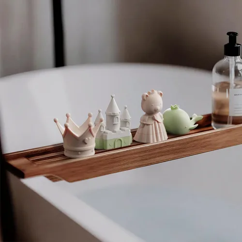 Miniatura 9 de MarcZero Juguetes de Baño de Silicona Princesa 8 Piezas para Niños Pequeños Niños Bebés, Juguetes de Agua para Bañera, Juguetes de Piscina Suaves