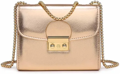 Miniatura 15 de Dasein Bolso cruzado pequeño para mujer, bolso de noche de diseñador, cartera clutch, bolso de mano para boda/baile de graduación/fiesta con doble