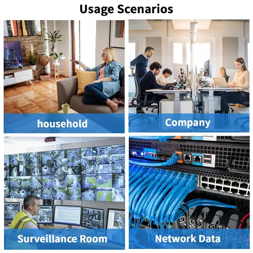 Miniatura 6 de Cable Ethernet Cat 8 de 50 pies, 40 Gbps, 2000 Mhz, 26 AWG, conector RJ45 chapado en oro, para exteriores e interiores