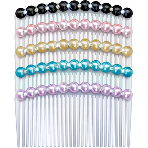 Miniatura 13 de Peines laterales con diamantes de imitación para mujer, peine de flequillo, pinzas para el cabello, accesorios para el cabello, peine decorativo