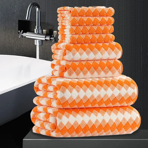 Miniatura 54 de Juego de 2 toallas de mano negras de 16 x 31 pulgadas, juego de toallas de baño de microfibra ultra suaves, altamente absorbentes, de secado rápido