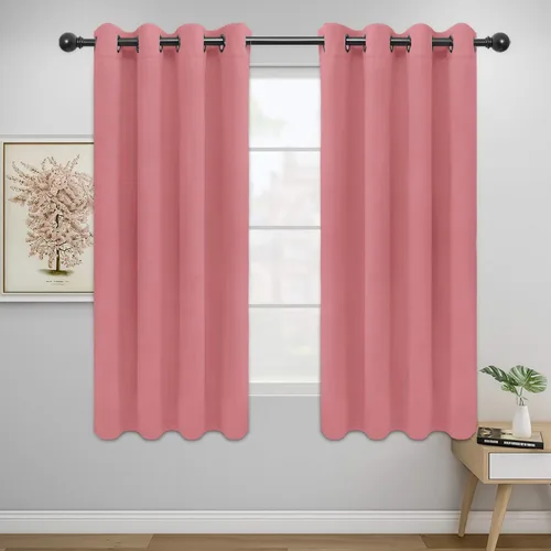 Miniatura 283 de Easy-Going - Cortinas opacas para dormitorio, aislamiento térmico sólido con ojales, cortinas de ventana para reducción de ruido, cortinas