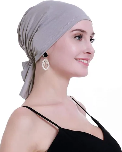 Miniatura 5 de osvyo Pañuelo de quimioterapia para mujer, pérdida de cabello, turbantes de cáncer sin cordones, embalaje sellado