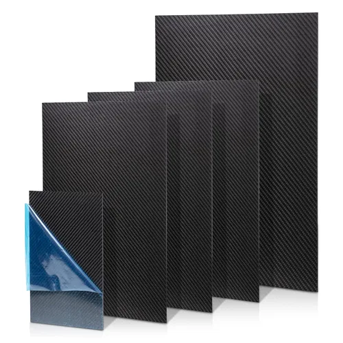 Hojas de Fibra de Carbono 100X200X0.5MM - FAKILO 100% 3K Fibra de Carbono Mate para Reparación de Paneles de Modelos de Billeteras Hechas a Mano DIY