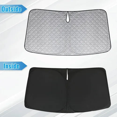 Miniatura 3 de Parasol de 6 capas para parabrisas de Honda Element 2003-2011, parasol plegable para automóvil con bolsa de almacenamiento, reflectante del calor