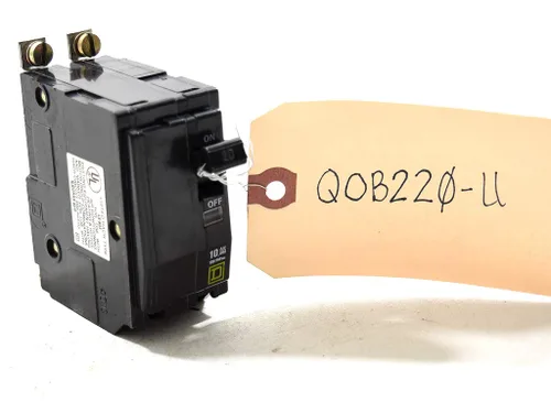 Miniatura 8 de Cuadrado D QOB220 perno en disyuntor 2P 20 amperios 120/240Vac/48Vdc