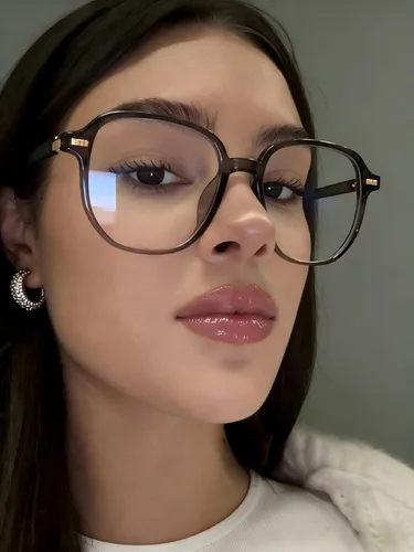 Miniatura 5 de Dollger Lentes de luz azul para mujer, de gran tamaño, cuadrado, bloqueo de luz azul, marcos grandes, pantalla de computadora, anteojos elegantes
